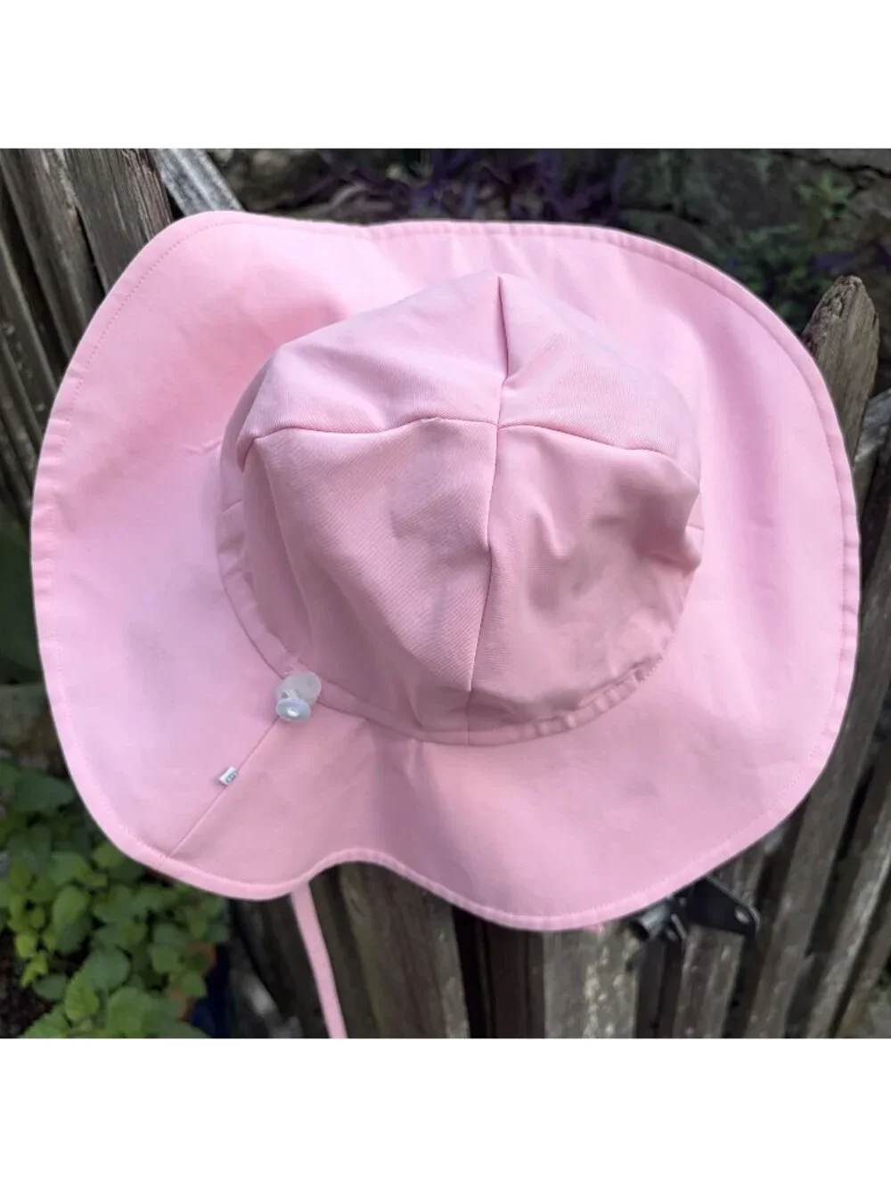 Caden Lane Solid Sun Hat Toddler Large 2T-3T Adjustable UPF 50 Light Pink Beach